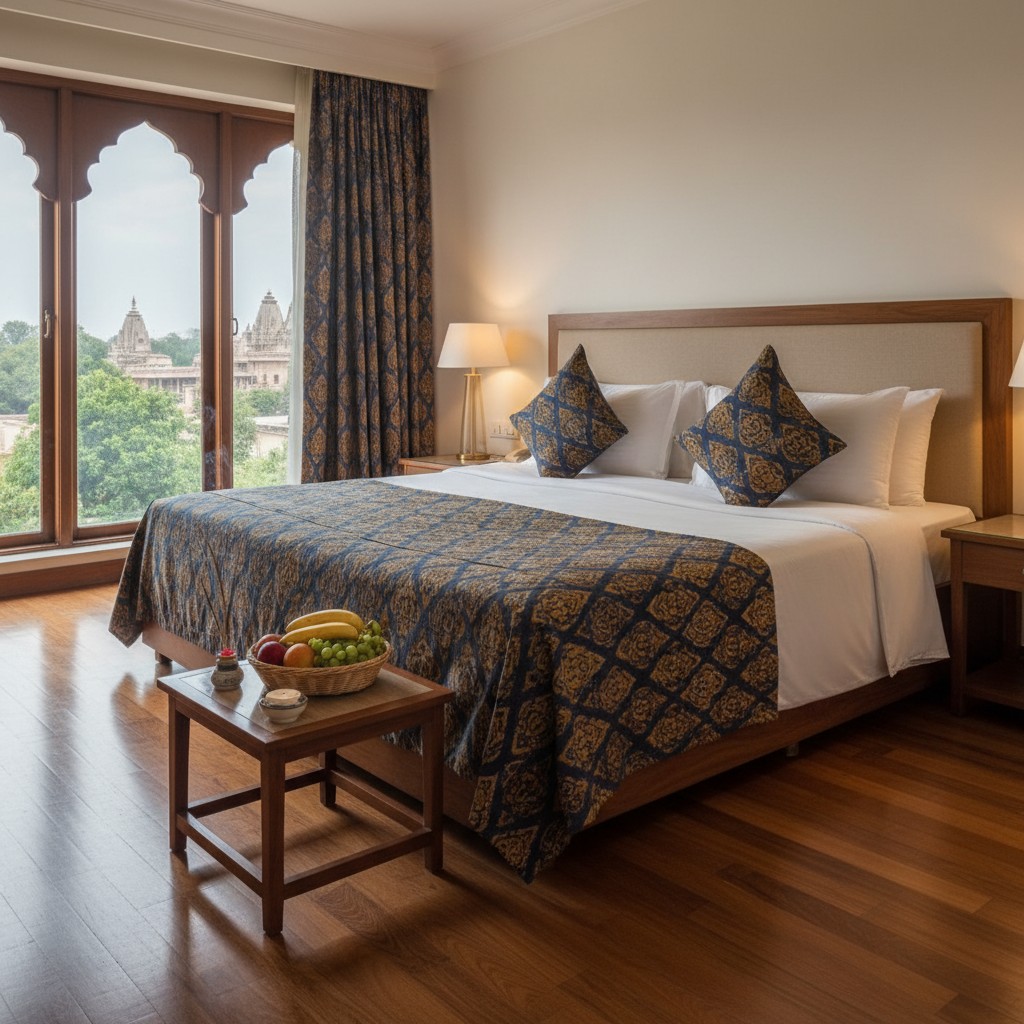 Two people sitting at a white kitchen counter, visible from the waist up, in the middle of a morning meal of bagels, eggs,...